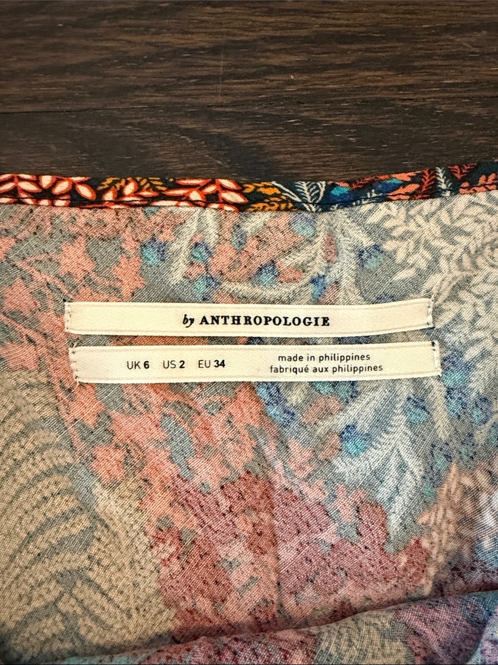 Anthropologie Multicolor Floral Slip Dress - Picture 4 of 4
